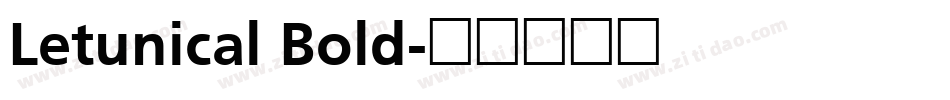 Letunical Bold字体转换